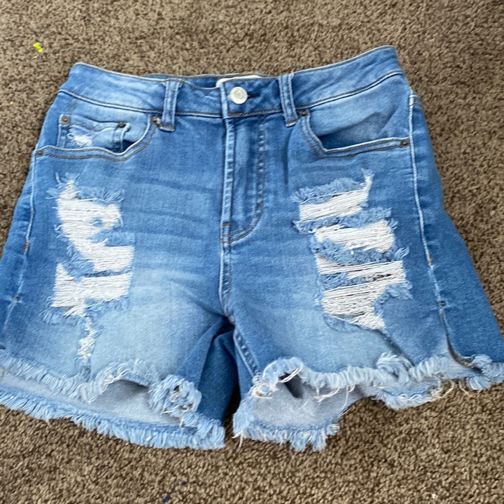Blue jean shorts